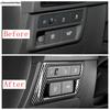 Head Lights Lamp Switch Button Panel Decoration Cover Trim For Hyundai Sonata 11th 2024 2025 Carbon Fiber Accessories Interior