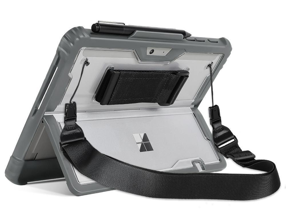 Surface Pro 4/5/6/7 Shockproof Case with Pen Slot & Stand