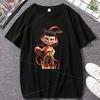 2025 Nezha 2 Magic poster Short sleeve crewneck shirt Fashion casual funny Y2K cute fun shirt