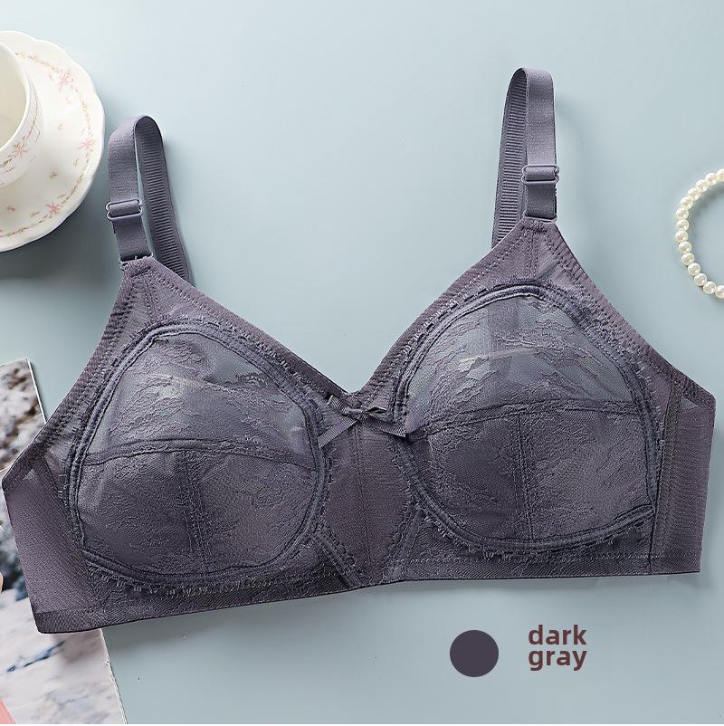 Кружевной бюстгальтер с полной чашкой большого размера - ультратонкий, сексуальный, без косточек, дышащий и прозрачный