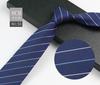 Men'S Tie Business Shirt, Striped Security Professional Dress Plus Logo8Cm Hand-Typed