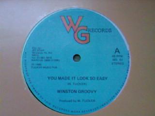 12-дюймовая пластинка WINSTON GROOVY - Ты заставил это выглядеть так легко WG01 WG Records 1986 UK Регги, Ска и Даб Б/У
