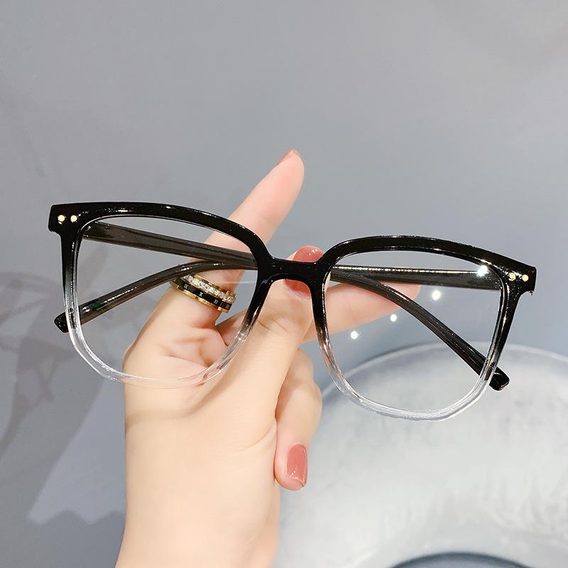 Round Spek Spec Anti Blue Light Blocking Glasses Transparent Spectacles Frame Plastic Computer Gaming Glasses Cermin Mat