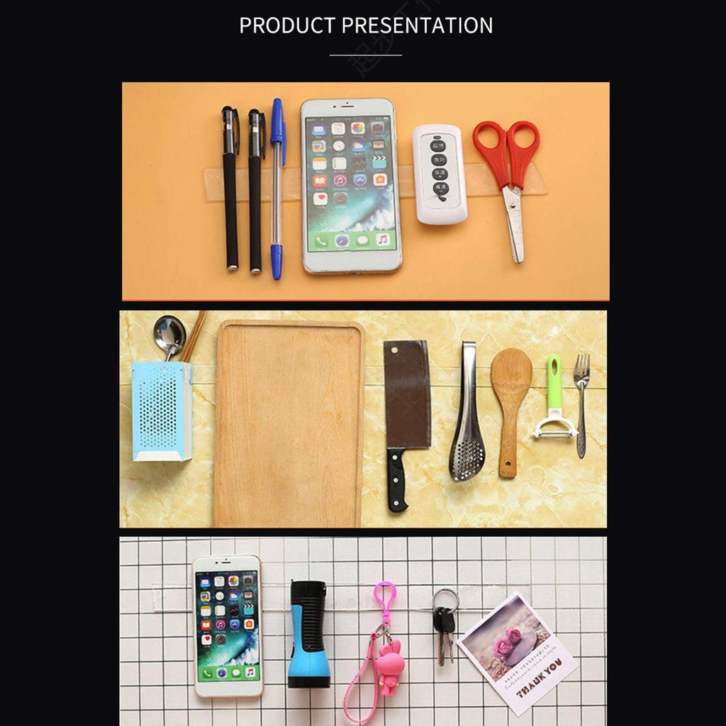 Лента для настенного монтажа, двухсторонняя, многоразовая, прозрачная, съемная, 3 м/118,1 дюйма