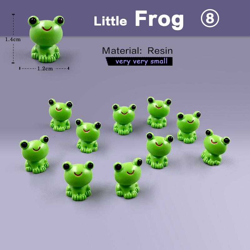 10Pcs Easter Rabbit Horse Dinosaurs Capybara Duck Fox Pig Cat Turtle Frog Figurine Miniature Fairy Garden Decoration Accessories