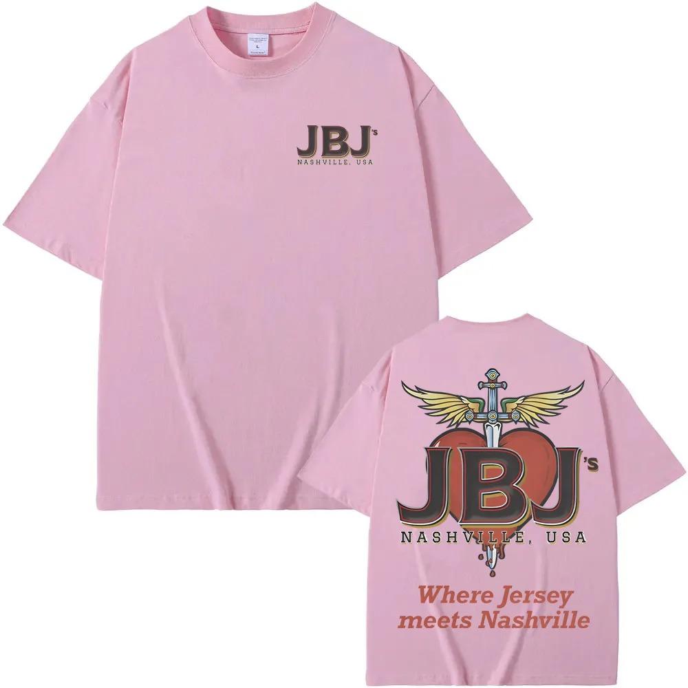 JBJS New Jersey Nashville Perfect Fusion TShirt Bon Jovi Summer New Style Korean Version 100 Cotton HighQuality Long