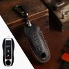 HALLMO Luxury Leather Car Key Case  for Porsche Macan