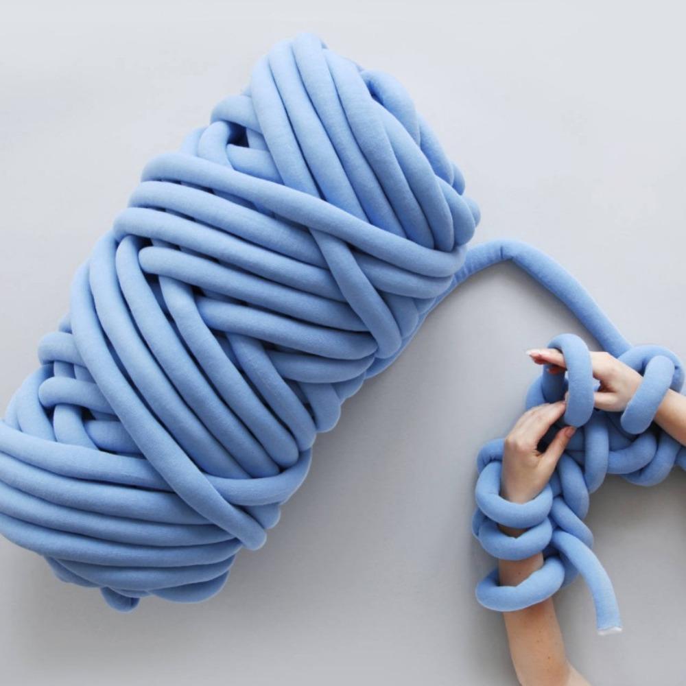 2.5cm Chunky Yarn Super Velvet Bulky Yarn Easy Projects Tube Yarn  Pet Beds