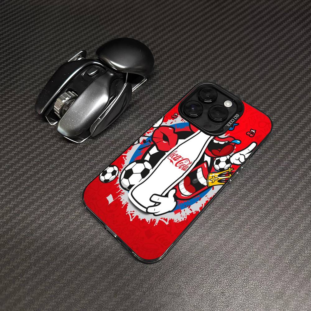C-Coca C-cola Винтажный Логотип Для IPhone 17 16 15 14 13 12 11 Pro Max Plus Матовый Цветной Задний Чехол Для Телефона