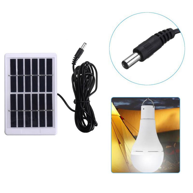 Солнечная панель 1 Вт 6 В, порт постоянного тока 5521, портативная поликристаллическая кремниевая солнечная зарядная пластина с соединительным проводом 3 м