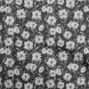 Cotton Flex Dark Gray Fabric Floral Retro Sewing Fabric By The Yard Printed Diy Clothing Sewing Supplies 40 Inch