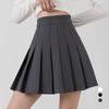 Grey Mini Pleated Skirts Women Summer High Waist A-line Short Skirt College Style Korean Style Black Wihte