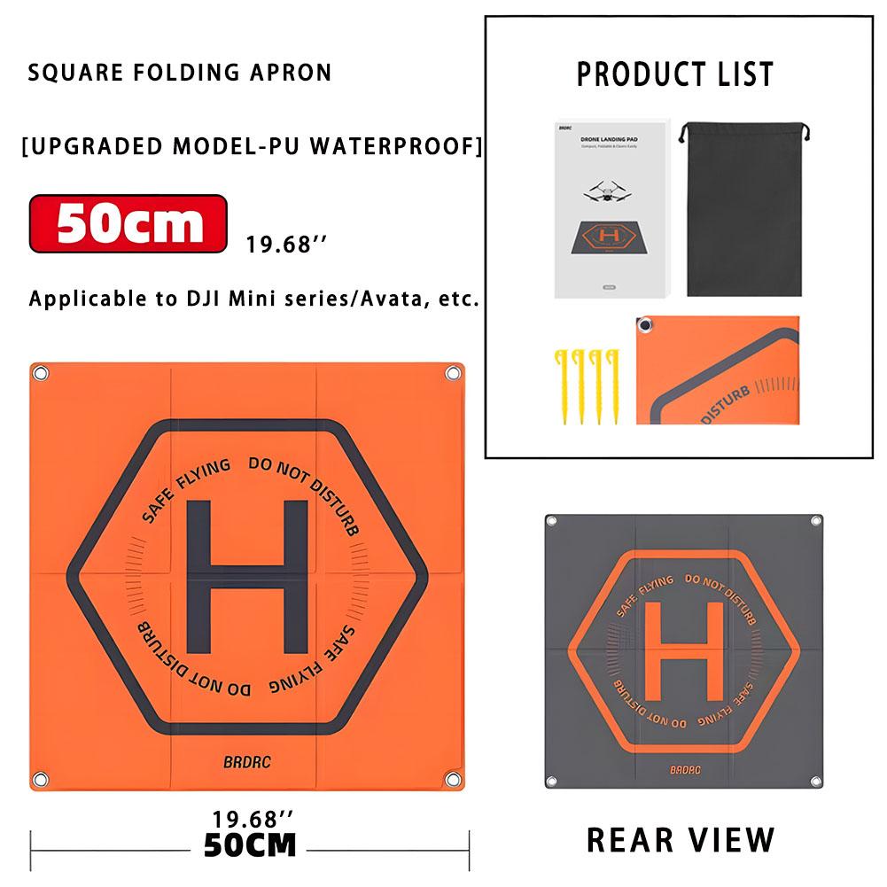 Drone Landing Pad for DJI MINI 4 Pro/3 Pro/MAVIC 3/Avata 2/Air 3 Universal Foldable Aircraft Launch Mat RC Drones Accessories