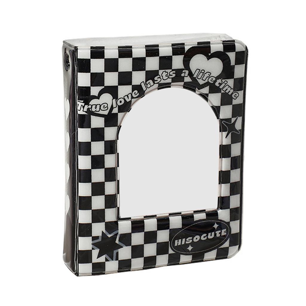 3-дюймовый мини-фотоальбом, полый держатель для фотокарточек Kpop, папки для фотокарточек, 20 листов, 40 карманов, маленькая книга для фотокарточек