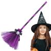 3D Halloween Broom Ornaments Cartoon Witch Dress Up Ornaments  Festival Atmosphere
