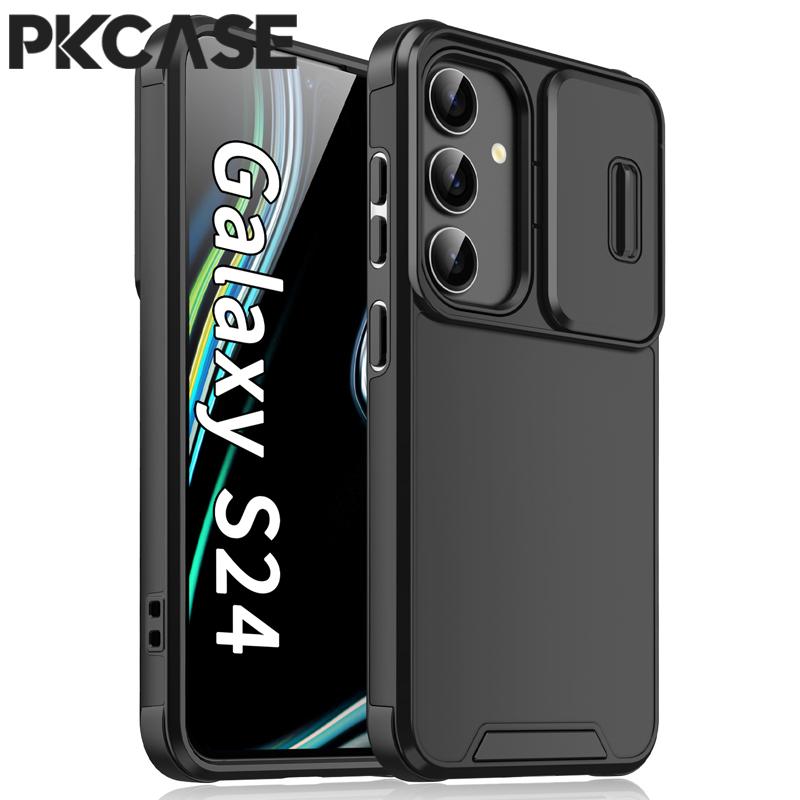 PKCASE Чехол с раздвижным окном для Samsung S25 S24 S23 FE S22 Note 10 Plus 20 Ultra A56 A36 A16 A06 A54 A55 A35 A25 A15 A05 Чехол