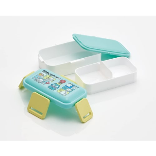 Skater Bento Box 2 Tiers 600ml for Women Antibacterial Fluffy Dome Lid Made In Japan Sanrio Hangyodon Comic PFLW4AG
