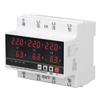 Undervoltage Protector DIN Rail Adjustable Overcurrent Protector AC120V?300V 63A 3 Phase 3 Wire 4