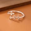 Fashionable Olive Leaf Open Ring for Women