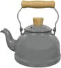 Kettle, 1.6L, Light Gray, Enamel, Induction Compatible, Cotton, CTN-1.6K.LG