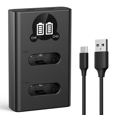 КОНЦЕПТ Зарядное устройство для аккумуляторов светодиодных камер Sony K&F NP-BX1 Камеры, ZV-1, ZV-1 II, Cyber-shot, DSC-RX100, DSC-RX100 II и т.д.,