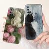 Чехол для Oppo A52 A72 A92 Стильные Цветы Милый Расписной Чехол Мягкий ТПУ Матовый Чехол для Телефона Для Oppo A92 A 52 72 OppoA52 OppoA72 Сумки