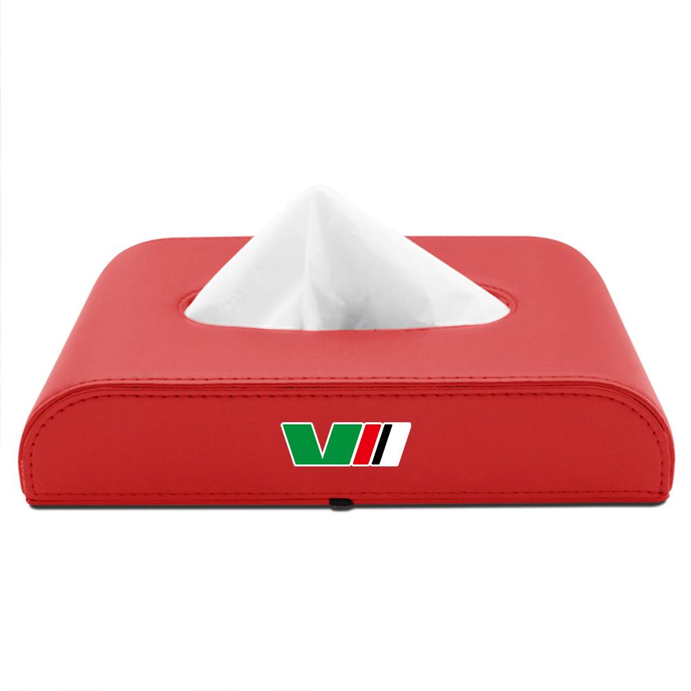OBDI6 1PC PU Leather Tissue Box Car Tissue Box Interior Storage Box For Skoda Kodiaq Octavia 2 3 Yeti Karoq Rapid Fabia S A5 Kamiq VII