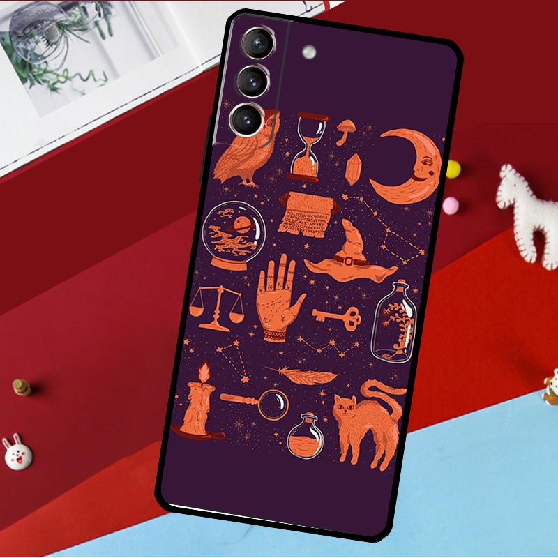 Чехол 'Таинственная Ведьма' для Samsung Galaxy S23 Ultra Plus S21 FE S20 FE S8 S9 S10 Note 10 20 S22 Ultra