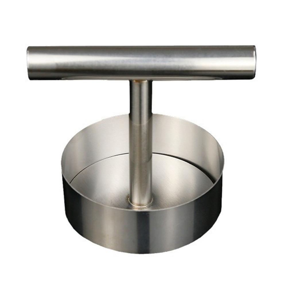 Round Stainless Steel Hamburger Press Non-Stick Manual Meat Pie Press Mold Patties Maker Steak