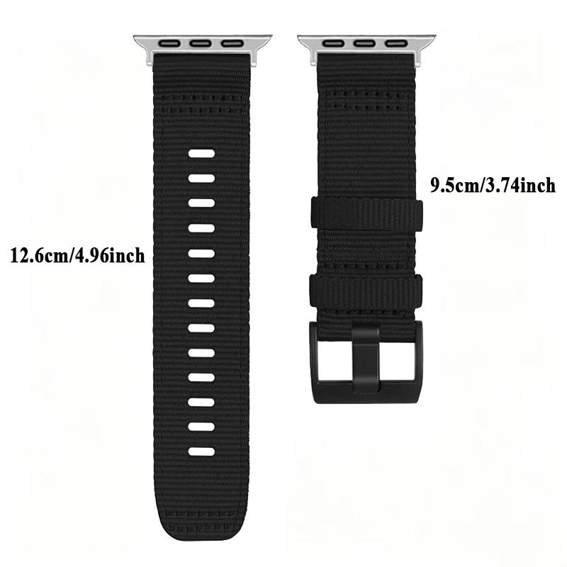 Для ремешков Apple Watch 45 мм 46 мм Ultra2 3 49 мм 42 мм iwatch Ремешок S11 46 мм Нейлоновый холщовый браслет correa Серия 11 10 9 8 7 6 11 SE