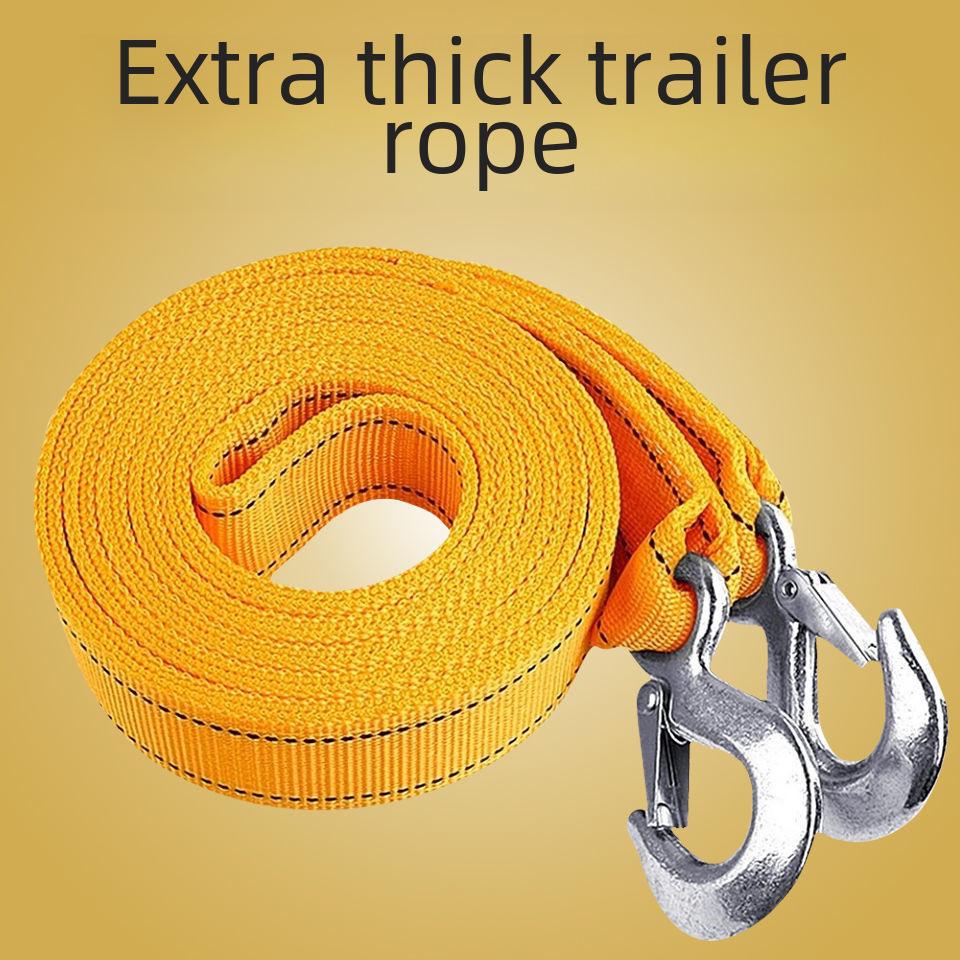 Сверхпрочный буксировочный трос с крюком Eagle Hook — варианты 3 м, 4 м, 5 м, двухслойный, надежное сцепление для внедорожников