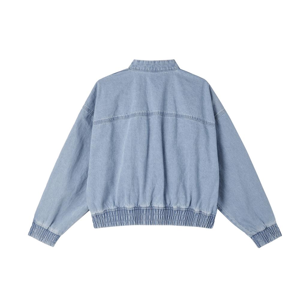 (WMNS) adidas CTT Jacket Asia Sizing 'Light Denim' Women's JZ9924
