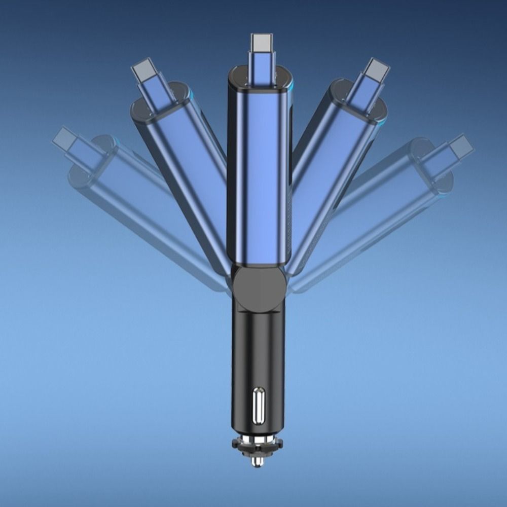 LED Display Car Phone Charger PD65W Fast Charging Universal Mini Car Charger Vehicle