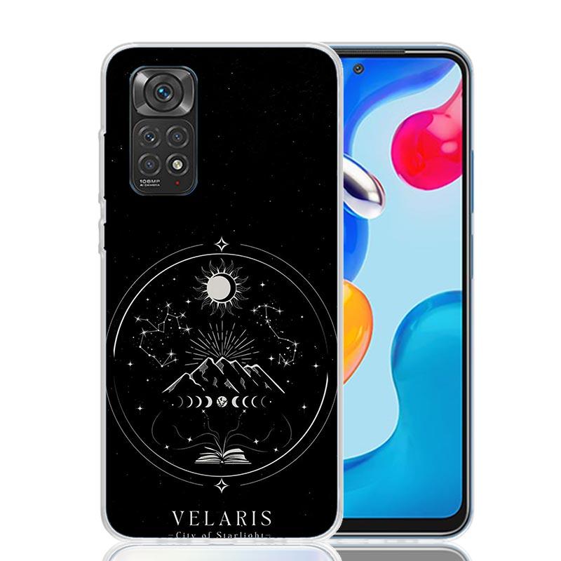 A Court of Mist Fury Sarah J Maas Phone Case For Xiaomi Redmi Note 13 14 15 Pro Plus 12S 12 14S 11S 11E 10 10S 11 11T 5G 4G Cove