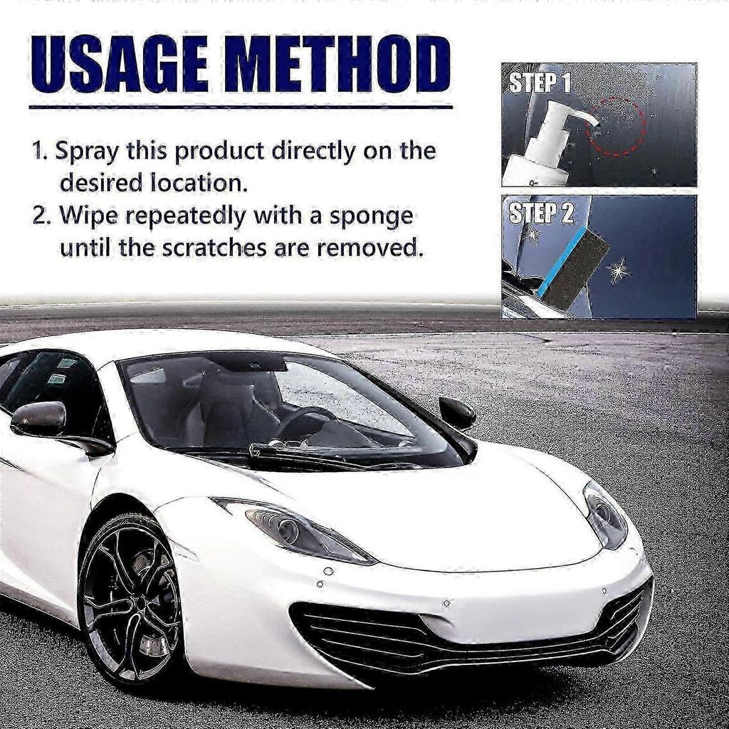Car Scratch Remover, Body Paint Maintenance Refurbishment Decontamination Cleaning Brightening Care Lotion