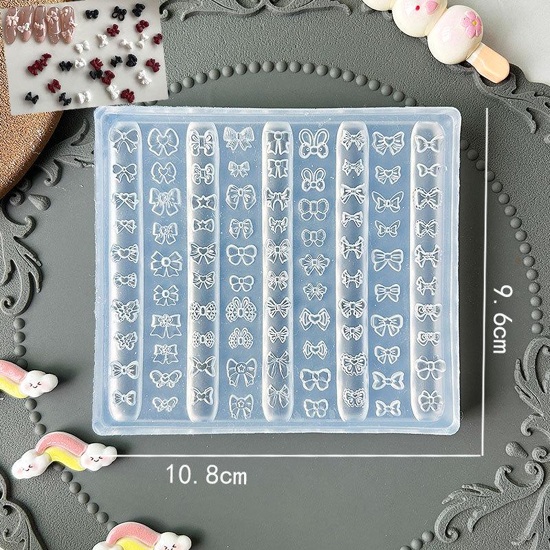 3D Мультяшная Бантик Маникюр Силиконовая Форма для Смолы и УФ-Клея DIY Поделки