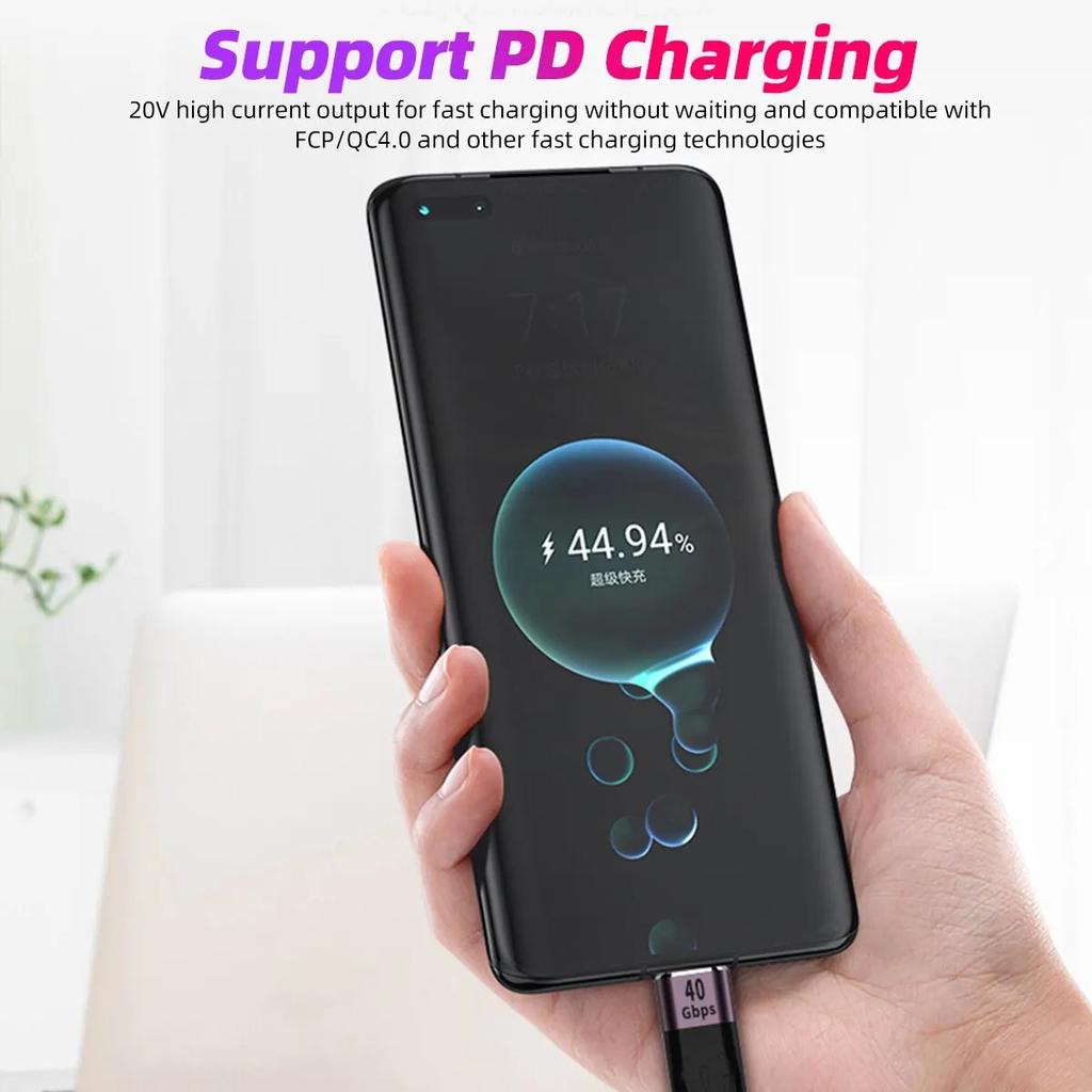 40Gbps USB C to USB Type C Cable for MacBook Pro Quick Charge 4.0/3.1 60W 100W PD Fast Charging for Samsung Xiaomi Charge Cable