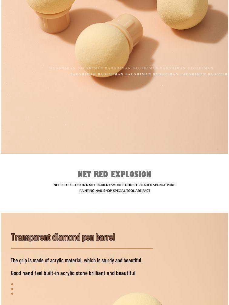 2023 Gradient Halo Double-Ended Dotting Pen for Nail Art