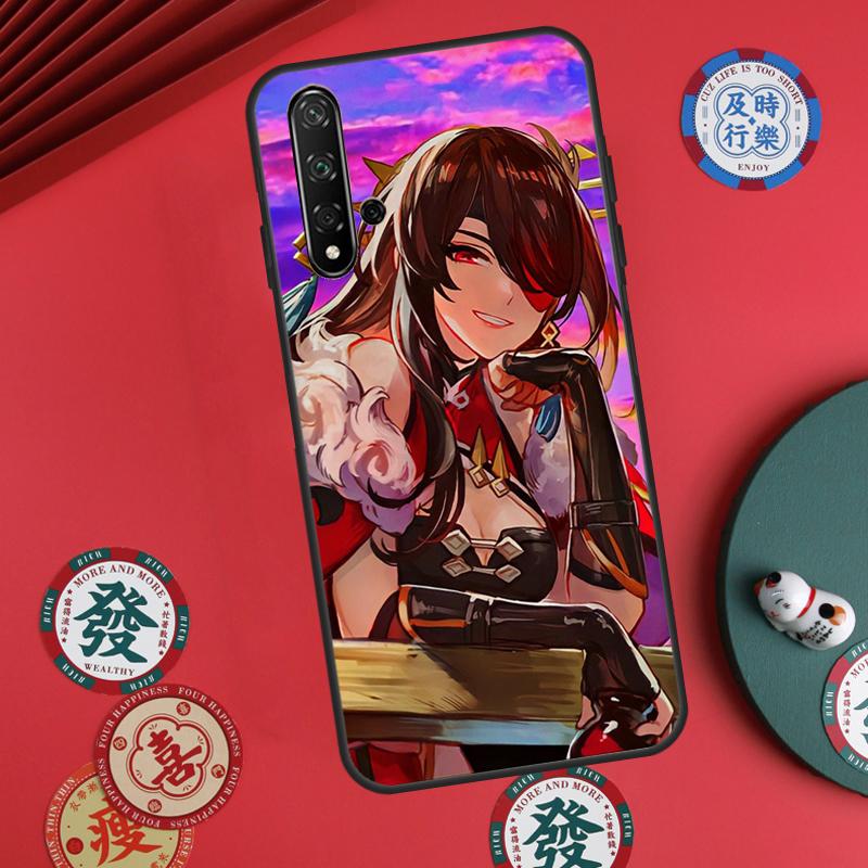 Genshin Impact Beidou For Huawei Nova Y73 Y72 Y61 Y91 Y90 Y70 Y60 12s 12i 11i 8i 9 10 SE P60 Pro P30 P40 Lite Case
