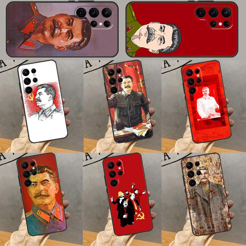 Сталин Советский Чехол для Телефона Для Samsung Galaxy S25 Ultra S24 S22 S21 Ultra S9 S10 S20 Plus S23 FE Funda Чехол
