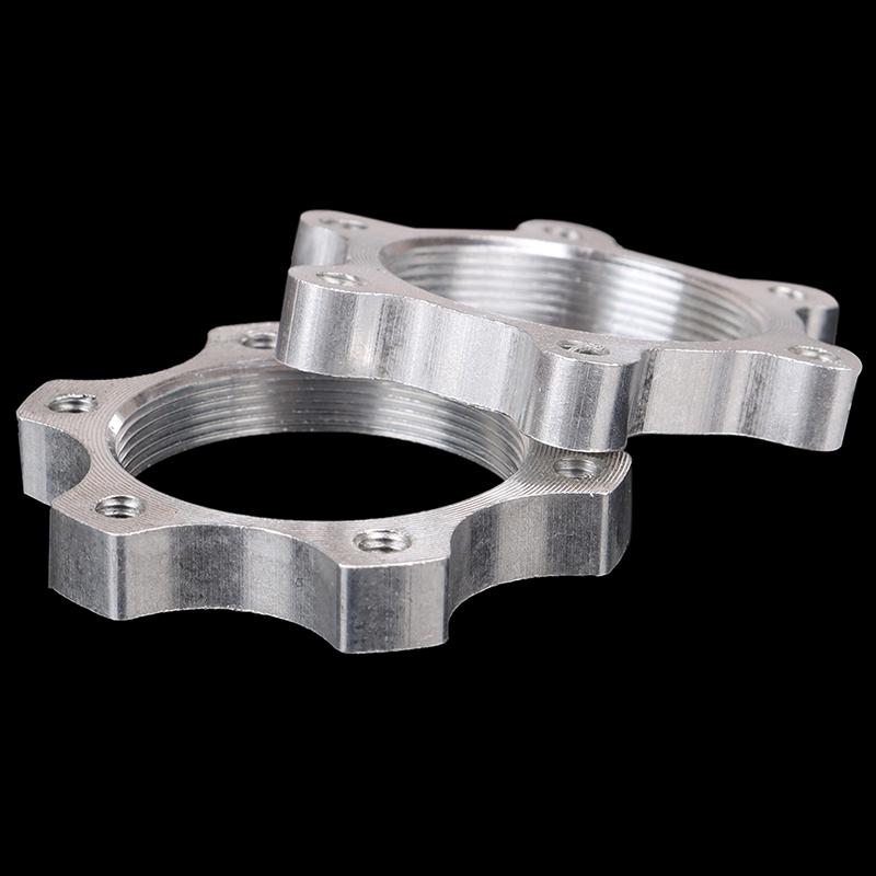 2Pcs Bicycle Bike Freewheel Threaded Hubs Disk Disc Brake Rotor Flange Adapter