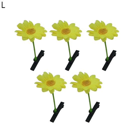 5 шт. женские заколки для волос 3D цветочный декор противоскользящий дизайн шпильки для волос DIY обруч для волос легкие аксессуары для волос