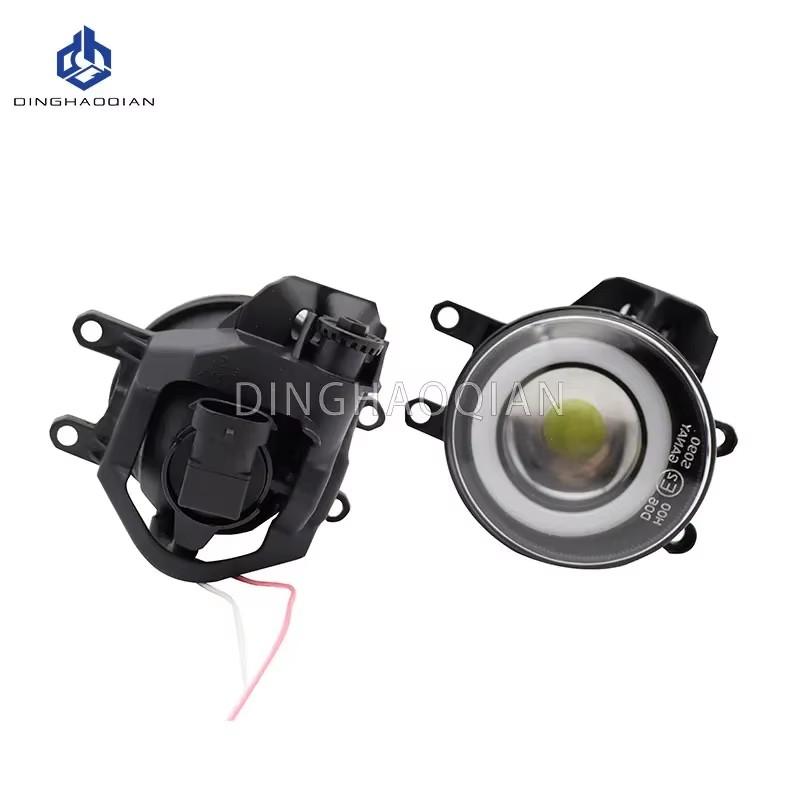 2 Pieces Car Fog Light LED Angel Eye DRL Daytime Running Lamp H11 12V High Bright For Toyota Prado FJ150 LC150 2018 2019 2020