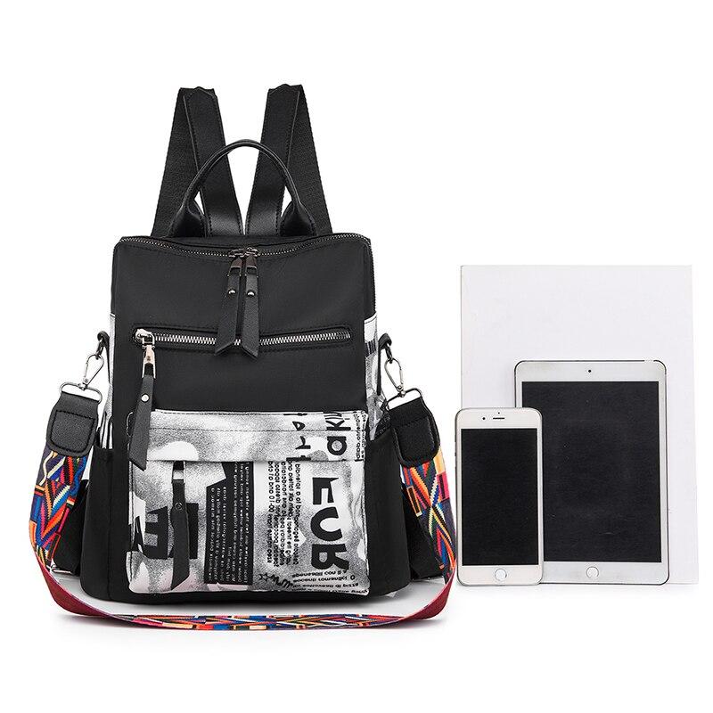 Женский рюкзак в стиле пэчворк, оксфордские рюкзаки, большой вместительный противоугонный рюкзак, высококачественный водонепроницаемый рюкзак