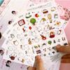 Hot,6pcs Cartoon Stickers Cute Rabbit Transparent DIY Decorative Sticker For Diary Photo Album Notebook