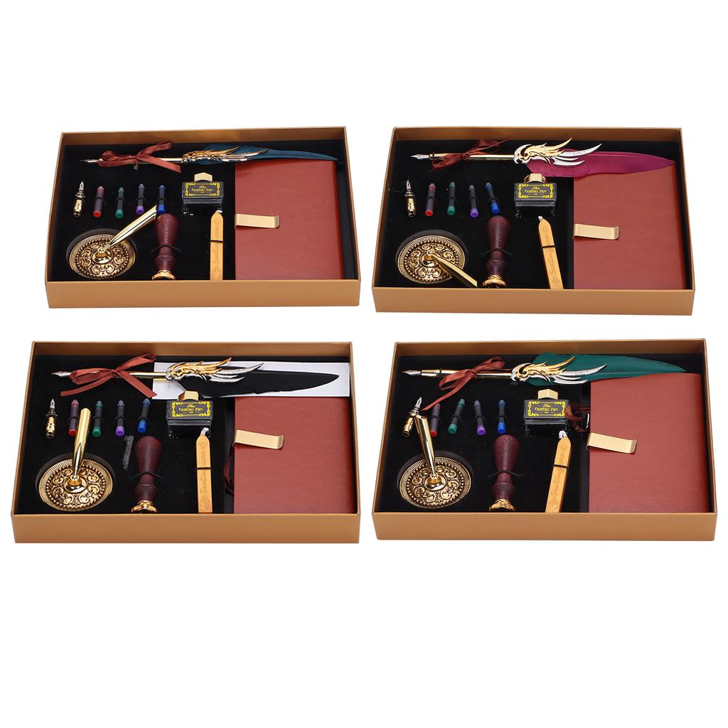 Набор перьевых ручек для каллиграфии Dip, подарочная коробка с чернилами, перьевая ручка и инструмент для нанесения лакового штампа