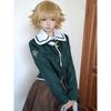 Danganronpa Тихиро Фудзисаки Косплей Костюм JK Униформа Костюм Длинный Рукав Коричневый Плиссированная Юбка Комплект Женский Костюм Хэллоуин Наряд
