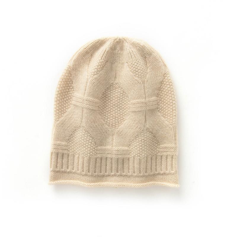 Cashmere Hats Cold Hats Headscarves Autumn and Winter Warm Couple Styles Men's and Women's Knitted Pure Cashmere Pile Hats
