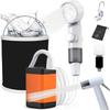 Портативный душ для кемпинга с перезаряжаемой батареей, уличный USB-перезаряжаемый электрический насос для душа для походов, очистки домашних животных