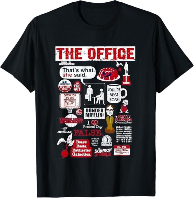 The Office Quote MashUp Vintage Funny Gift Unisex TShirt Unisex T-Shirt